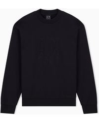 ARMANI EXCHANGE - Sweatshirt Mit Regular Fit Aus Baumwoll-French-Terry - Lyst