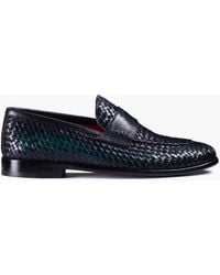 Armos - Woven Leather Penny Loafer - Lyst