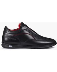 Armos - Leather Sneaker With Lines - Lyst