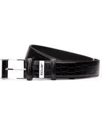 Armos - Patterned Leather Belt - Lyst