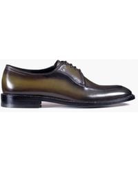 Armos - Khaki Patina Leather Derby - Lyst