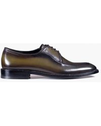 Armos - Khaki Patina Leather Derby - Lyst
