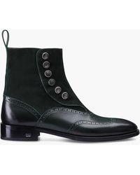 Armos - Suede & Leather Brogue Boot - Lyst