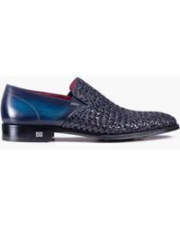 Armos - Woven Patina Leather Loafer - Lyst