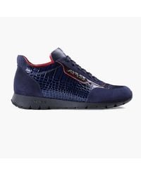 Armos - Croc-Embossed Leather Sneaker - Lyst
