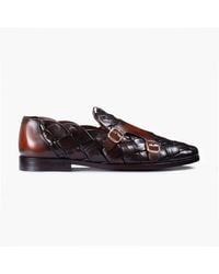 Armos - Woven Patina Double Monk Strap - Lyst
