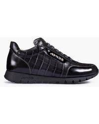 Armos - Croc-Print Leather Sneaker - Lyst