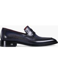 Armos - Patina Leather Penny Loafer - Lyst