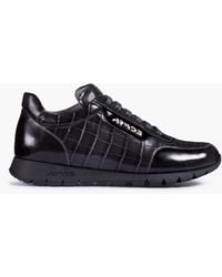 Armos - Croc-Embossed Leather Sneaker - Lyst