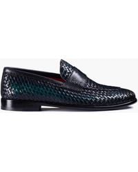 Armos - Woven Leather Penny Loafer - Lyst