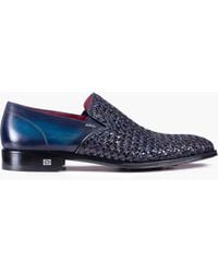 Armos - Woven Patina Leather Loafer - Lyst