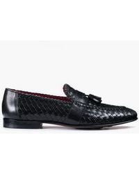 Armos - Woven Leather Tassel Loafer - Lyst
