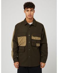LIBERAIDERS Quilted Utility Shirt - Green