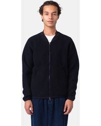 Universal Works - Zip Bomber Jacket (Wool Fleece) - Lyst