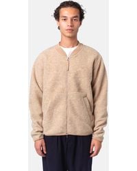 Universal Works - Zip Bomber Jacket (Wool Fleece) - Lyst