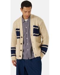 Universal Works - Langdale Cardigan (Chunky Knit Stripe) - Lyst