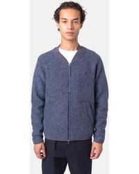 Universal Works - Zip Bomber Jacket (Wool Fleece) - Lyst