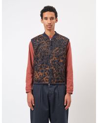 Universal Works - Zip Waistcoat (Night Leopard) - Lyst