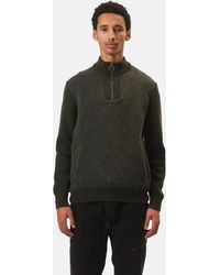 Barbour - Milburn Half Zip Knitted Jumper - Lyst