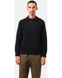 Barbour - Garthman Knitted Zip Through Sweater - Lyst