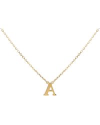Artisan Carat My Initials Name Choker Pendant Necklace In 14k Yellow Gold - Multicolor