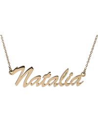 Artisan Carat 14k Gold Personalized Name Necklace - Multicolor