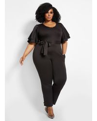 ashley stewart black jumpsuit