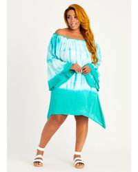 ashley stewart green dress
