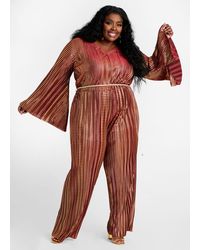 ashley stewart red jumpsuit