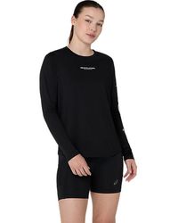 Asics - Fujitrail Logo Ls Top - Lyst