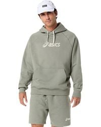 Asics - Logo Fleece Hoodie - Lyst