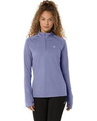 Asics - Sport Ls 1/2 Zip Top - Lyst
