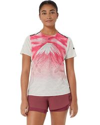 Asics - Fujitrail Elite Graphic Ss Top - Lyst