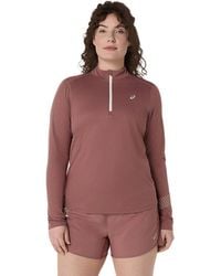 Asics - ICON 1/2 ZIP LS TOP - Lyst