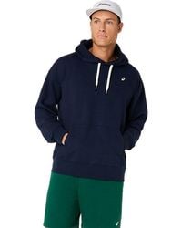 Asics - French Terry Relaxed Pullover Hoodie - Lyst