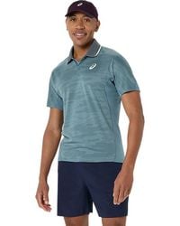 Asics - Match Jacquard Polo Ss Top - Lyst