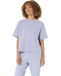 Asics - Spiral Embroidery Relaxed Tee - Lyst