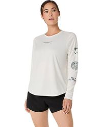 Asics - Fujitrail Logo Ls Top - Lyst