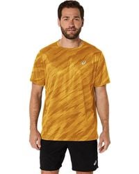 Asics - Core All Over Print Ss Top - Lyst