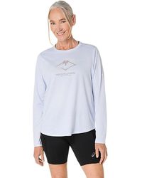 Asics - Fujitrail Logo Ls Top - Lyst