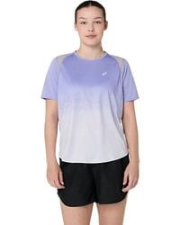 Asics - Road Fade Ss Top - Lyst