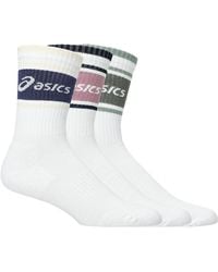 Asics - 3 PACK LOGO CREW SOCK - Lyst