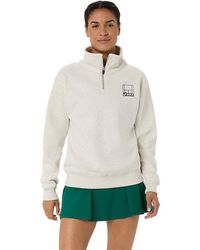Asics - Court Core Graphic Half Zip Sweatshirt - Lyst
