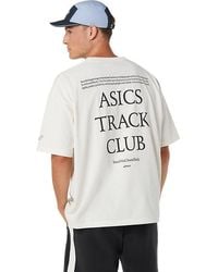 Asics - Track Club Heritage Relaxed Tee - Lyst