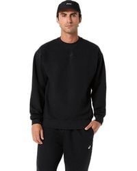 Asics - Fleece Crew-Neck Top Relaxed - Lyst