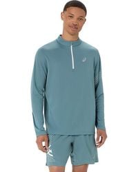 Asics - Icon Ls 1/2 Zip Top - Lyst