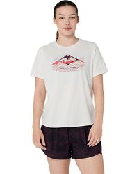 Asics - Fujitrail Logo Ss Top - Lyst