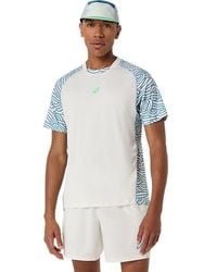 Asics - Padel Court All Over Print Ss Top - Lyst