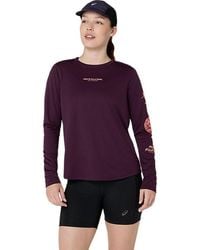 Asics - Fujitrail Logo Ls Top - Lyst