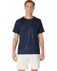 Asics - Game All Over Print Ss Top - Lyst